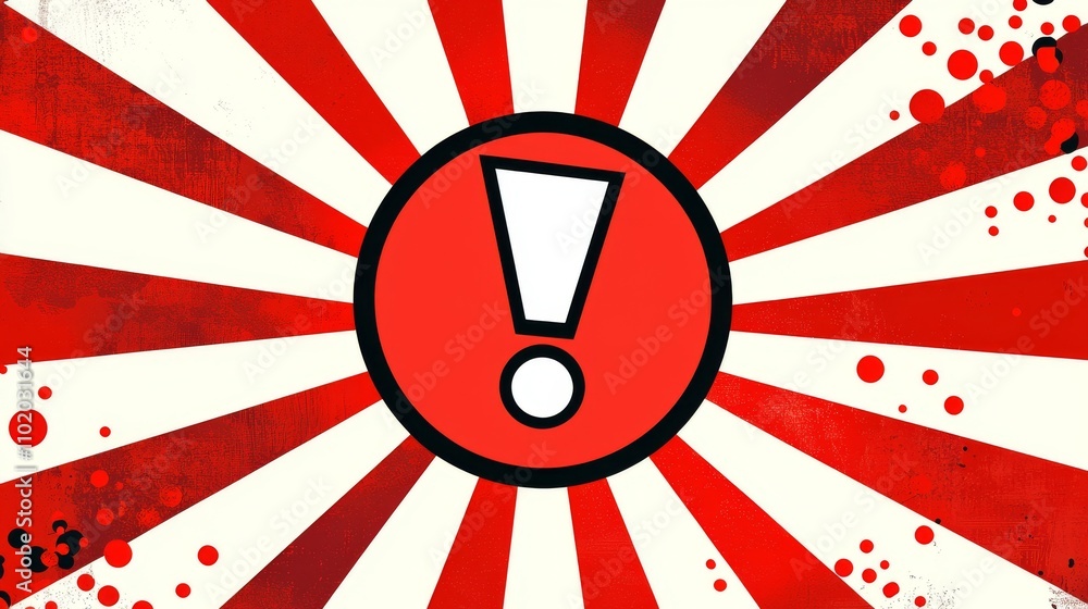 The importance of the modern illustration banner is emphasized by a red exclamation mark. The importance of the modern illustration banner is emphasized by a red exclamation mark.