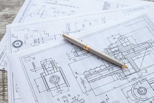 Engineering project, architectural plan of house