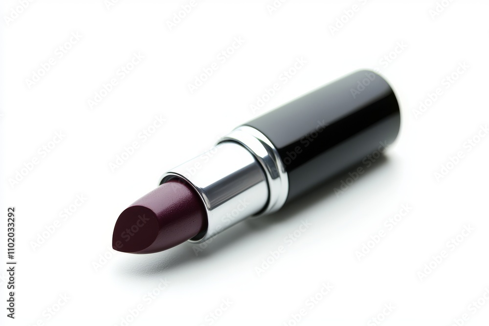 A red lipstick swatch, depicted in an abstract style on a white background, with a brush stroke swipe sample of beauty products. This could be a lipstick, tint, or blusher swatch, illustrating makeup A red lipstick swatch, depicted in an abstract style on a white background, with a brush stroke swipe sample of beauty products. This could be a lipstick, tint, or blusher swatch, illustrating makeup