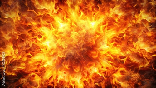 Explosion of fire with abstract background texture, explosion, fire, abstract, background, texture, fiery, dynamic, intense