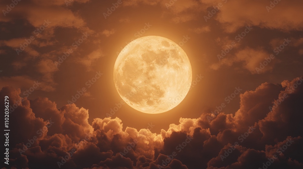 Full Moon in the Night Sky Full Moon in the Night Sky