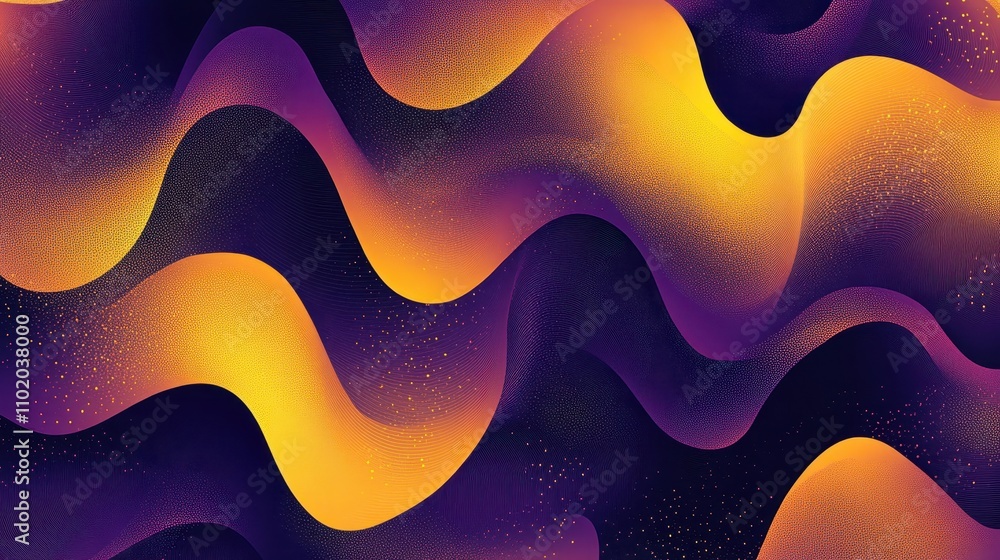 Fototapeta premium Sharp abstract shapes and vivid tones create a dynamic retro wallpaper backdrop