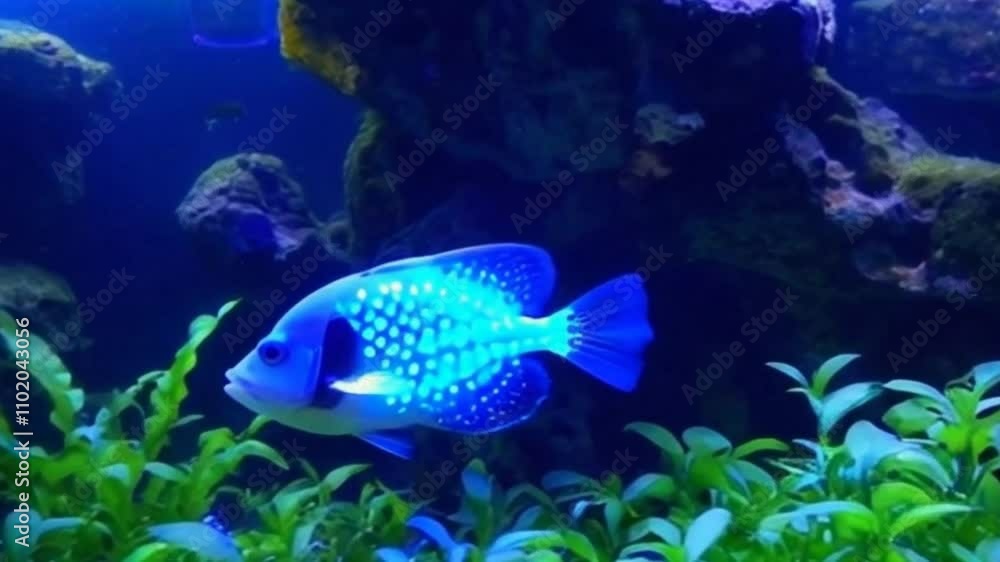 beautiful fish in the aquarium