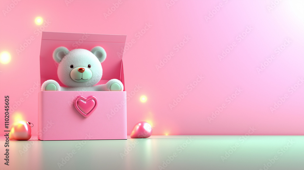 A sweet little bear peeks out from a greeting card, symbolizing love and warmth. This pastel-toned design features a cute teddy bear, perfect for Valentine's Day or expressing heartfelt emotions. A sweet little bear peeks out from a greeting card, symbolizing love and warmth. This pastel-toned design features a cute teddy bear, perfect for Valentine's Day or expressing heartfelt emotions.