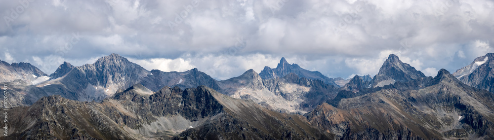 Fototapeta premium Mountain landscapes of the Caucasus, Russia