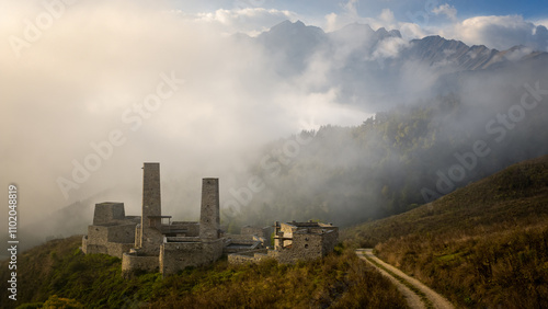 Wallpaper Mural ancient towers of Ingushetia, Russia Torontodigital.ca