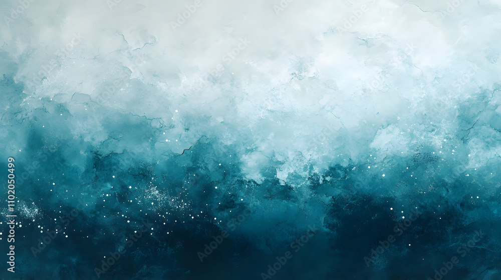 Abstract Aqua Blue Wave Background with Soft Cloudy Texture Abstract Aqua Blue Wave Background with Soft Cloudy Texture