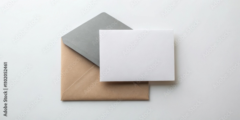 5x7 card mockup with grey envelope on white background, stationery, blank card, design, gray paper, invitation, greeting 5x7 card mockup with grey envelope on white background, stationery, blank card, design, gray paper, invitation, greeting