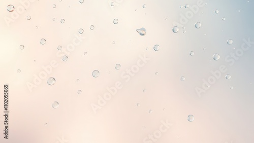 Soft, ethereal background with water droplets, texture, translucent, condensation, close-up