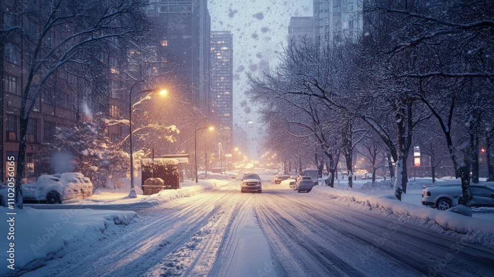 Snowfall in the City Snowfall in the City