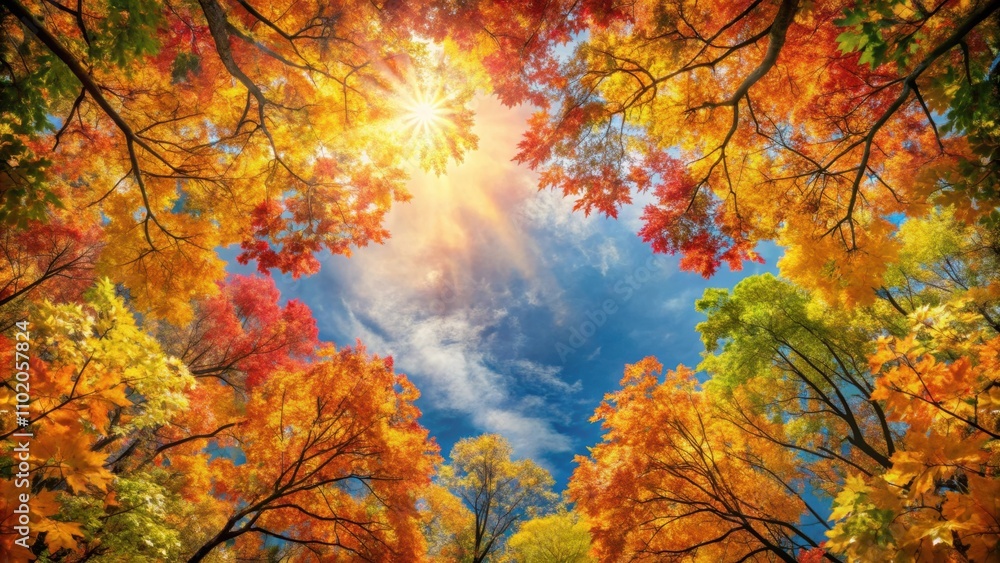 Vibrant fall foliage canopy with changing leaves , autumn, foliage, trees, colors, nature, seasonal, outdoors, beauty, vibrant Vibrant fall foliage canopy with changing leaves , autumn, foliage, trees, colors, nature, seasonal, outdoors, beauty, vibrant