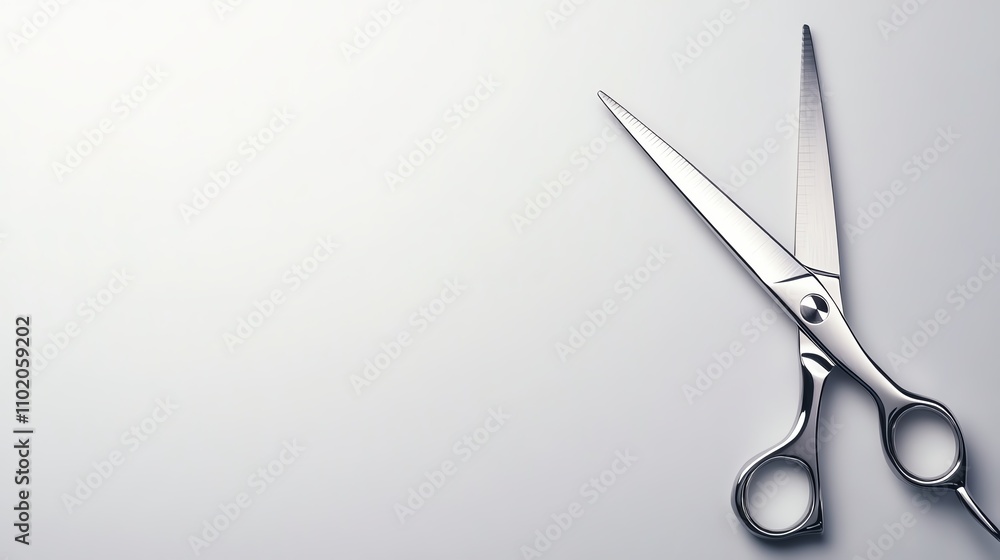 Scissors on a gray background, ideal for crafting and office tasks. Scissors on a gray background, ideal for crafting and office tasks.