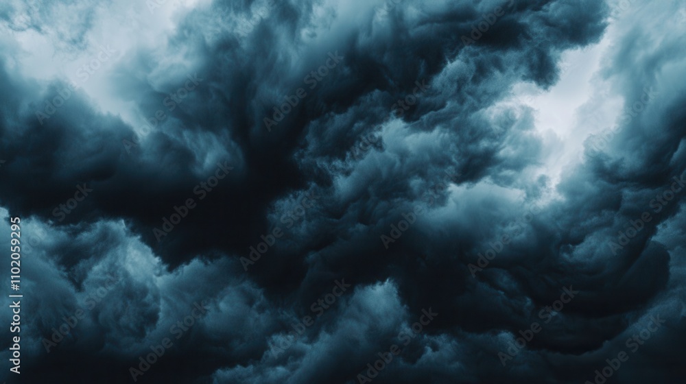 Passenger jet flying through dramatic storm clouds aerial view nature Passenger jet flying through dramatic storm clouds aerial view nature