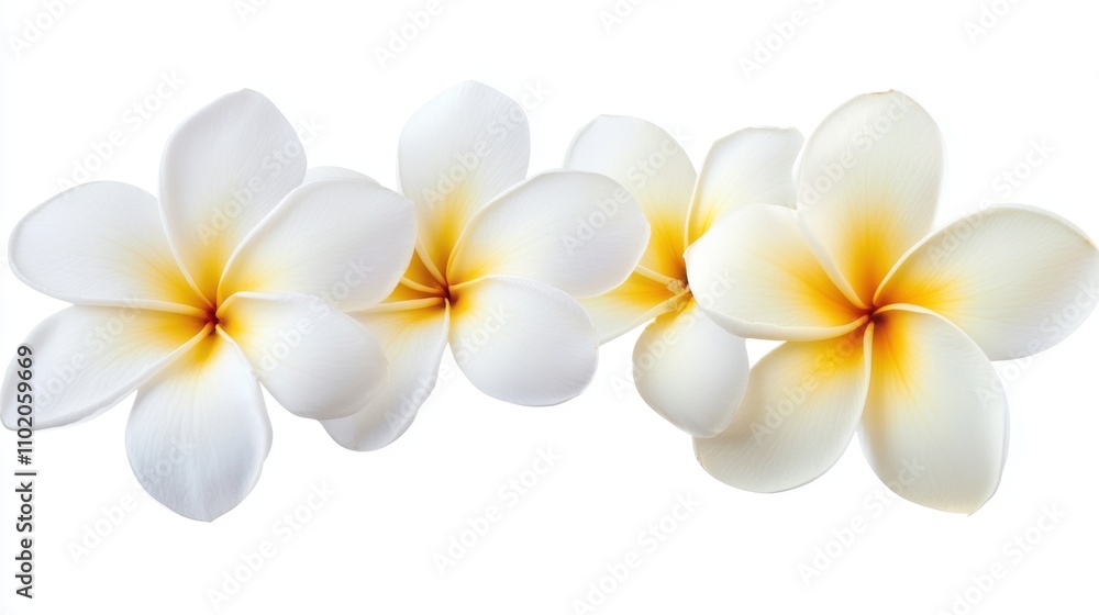 frangipani isolated on white background frangipani isolated on white background