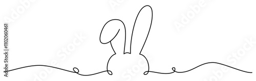 easter day line art illustration