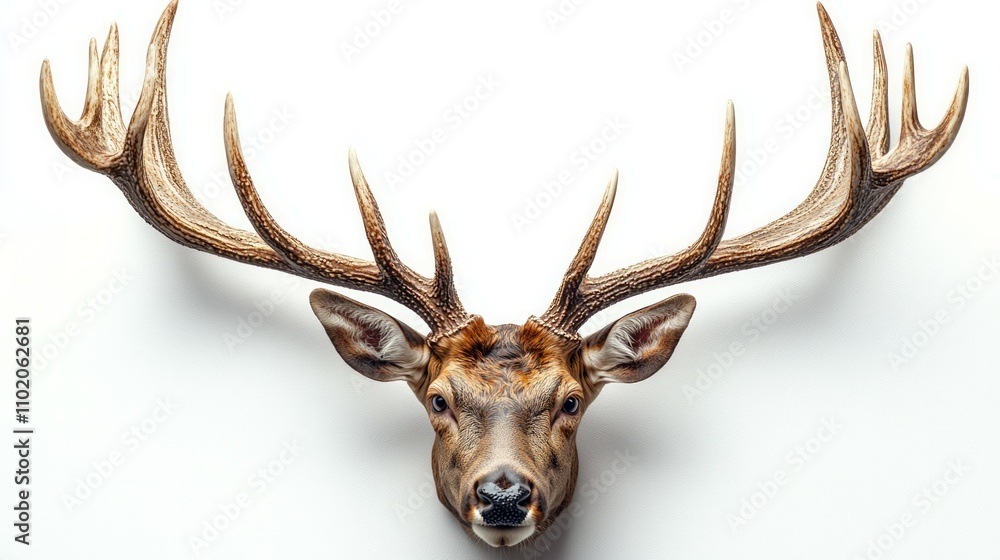 Antlers isolated on white background Antlers isolated on white background