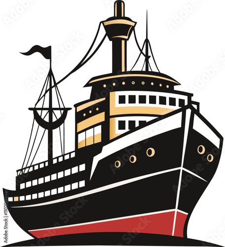 ship in the sea