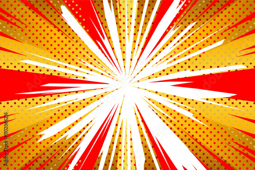 新年用アメコミ風背景(横長)