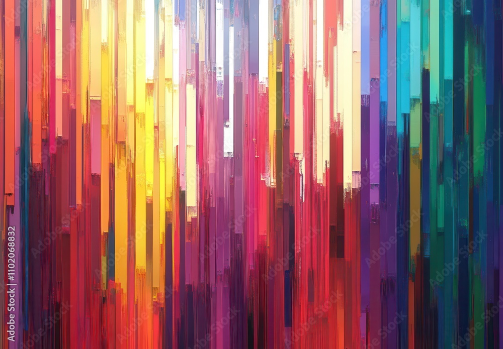 Abstract Vertical Stripes in Vibrant Colors Representing Dynamic Energy and Emotion in an Artistic Display, Perfect for Modern Design Projects and Creative Endeavors Abstract Vertical Stripes in Vibrant Colors Representing Dynamic Energy and Emotion in an Artistic Display, Perfect for Modern Design Projects and Creative Endeavors