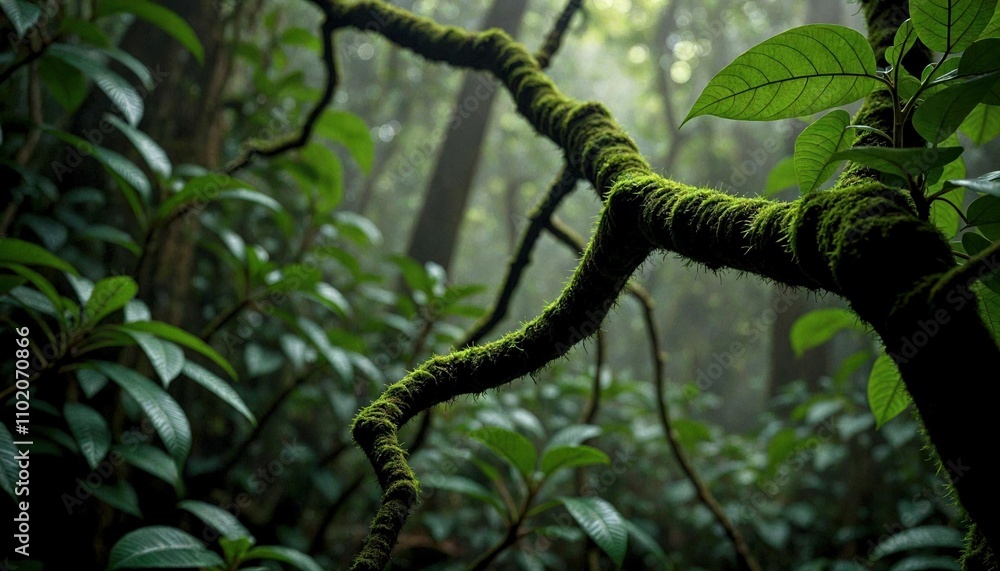 Rainforest Undercanopy Close-Up