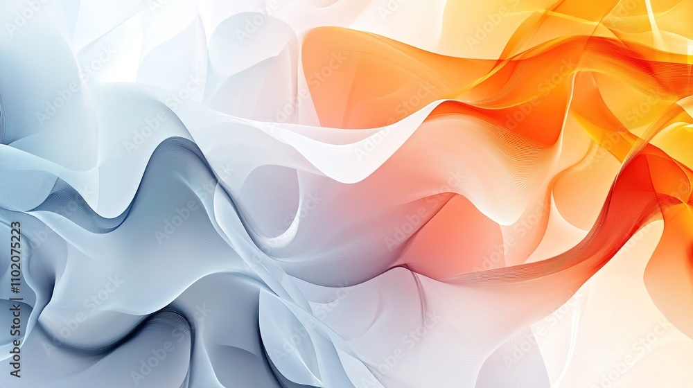 Fototapeta premium Abstract Vector Background Design with Flowing Colorful Waves