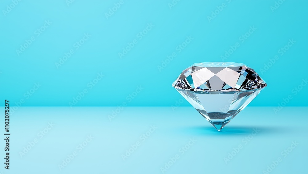 The lab-grown diamond on a reflective surface symbolizes innovation and sustainability. The lab-grown diamond on a reflective surface symbolizes innovation and sustainability.