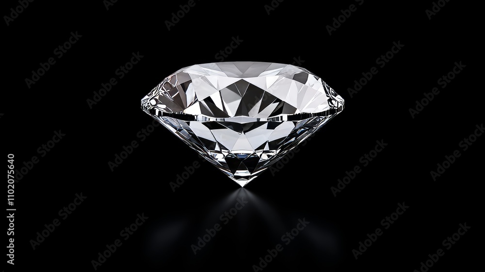 Symbolizing clarity in diamonds is a sparkling diamond on a black background. Symbolizing clarity in diamonds is a sparkling diamond on a black background.