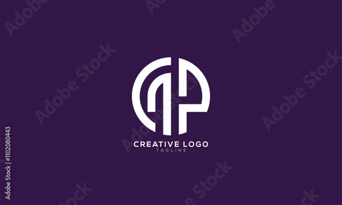 CTP CNP GTP GNP Abstract initial monogram letter alphabet logo design