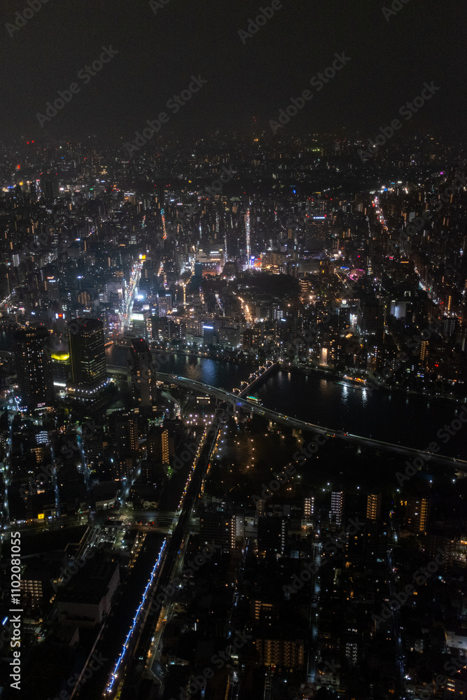 Beautiful view of Tokyo, Japan at night Beautiful view of Tokyo, Japan at night