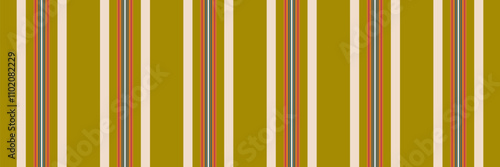 Tather stripe vector textile, layer vertical lines fabric. Ohoose seamless texture background pattern in orange and cyan colors.
