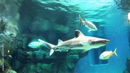 beautiful Shark in the aquarium
