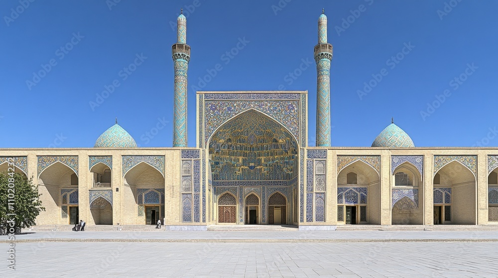 Fototapeta premium Majestic Architectural Splendor of the Imam Reza Shrine in Mashhad, Iran
