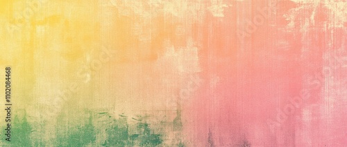 Colorful Gradient Background with Grainy Texture and Seamless Pattern of Pink, Orange, Yellow, and Green Colors