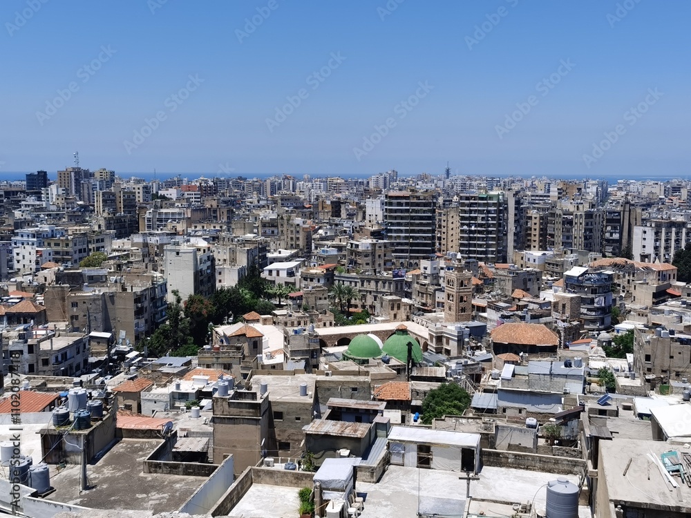 Obraz premium Tripoli, (“The Eastern Tripoli”), city and port, northwestern Lebanon. It lies on the Mediterranean coast at the mouth of the Abū ʿAlī River, 40 miles (65 km) north-northeast of Beirut.