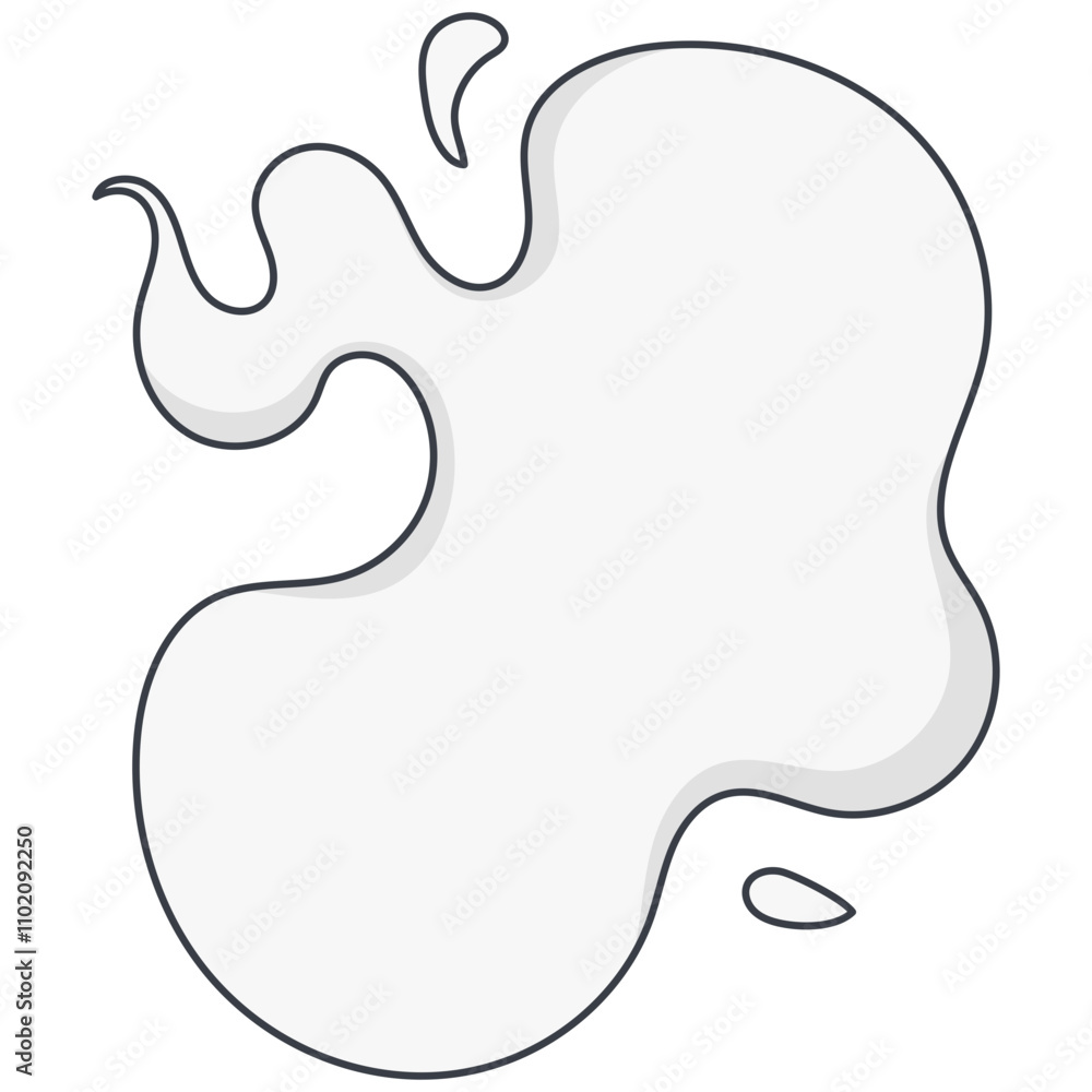 Obraz premium Comic clouds set. Cartoon white smoke vector Illustration. A set of smoke, explosions and smells.