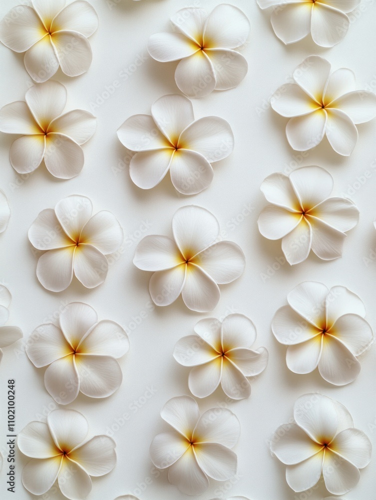 White and yellow flowers on white surface White and yellow flowers on white surface