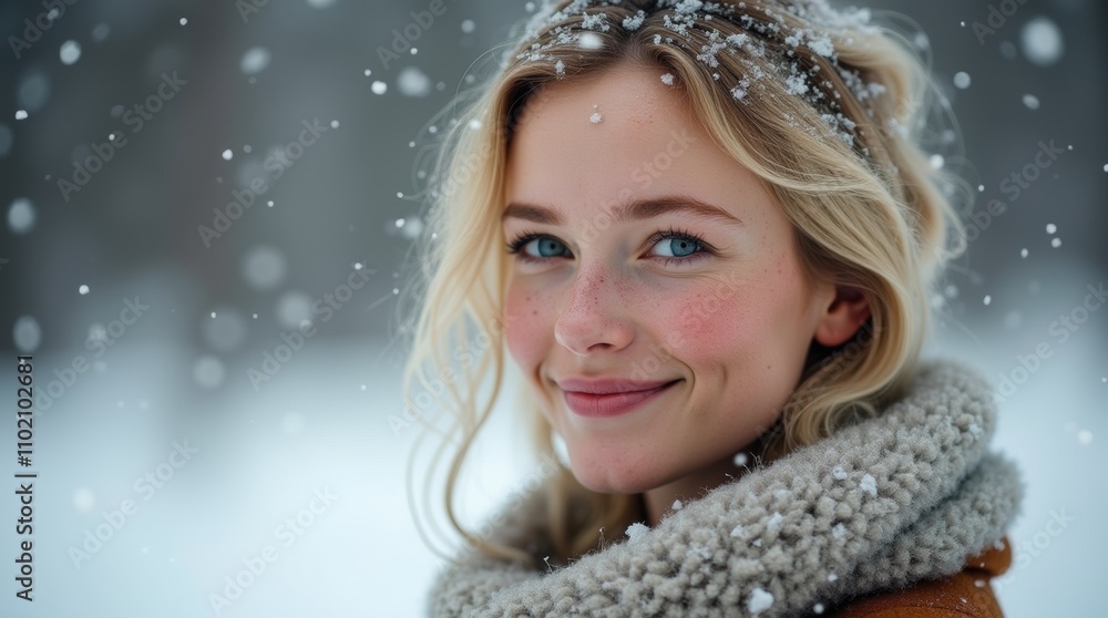 40) Winter portrait of a woman with blonde hair and freckles in the snow, Winter portrait of a woman with blonde hair and freckles in the snow 40) Winter portrait of a woman with blonde hair and freckles in the snow, Winter portrait of a woman with blonde hair and freckles in the snow