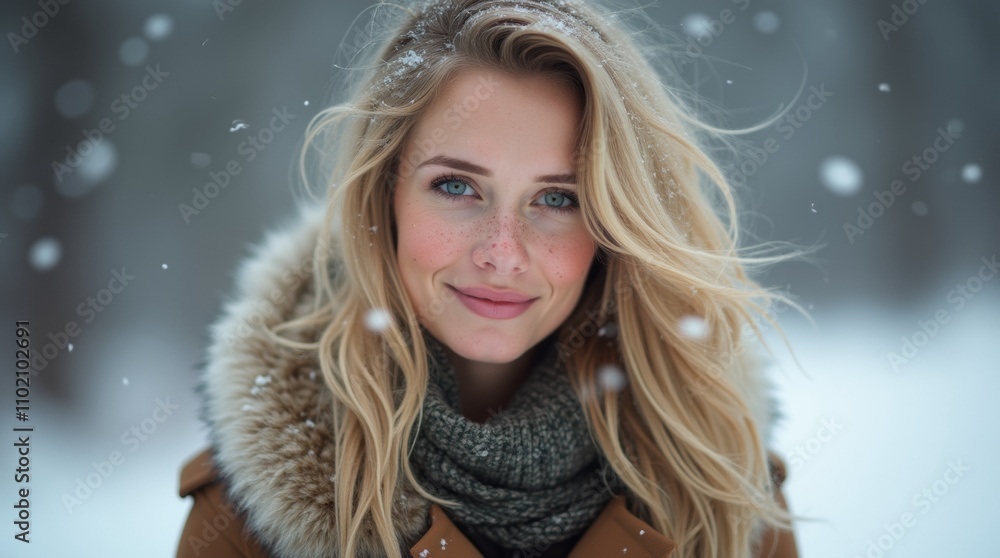 40) Winter portrait of a woman with blonde hair and freckles in the snow, Winter portrait of a woman with blonde hair and freckles in the snow 40) Winter portrait of a woman with blonde hair and freckles in the snow, Winter portrait of a woman with blonde hair and freckles in the snow