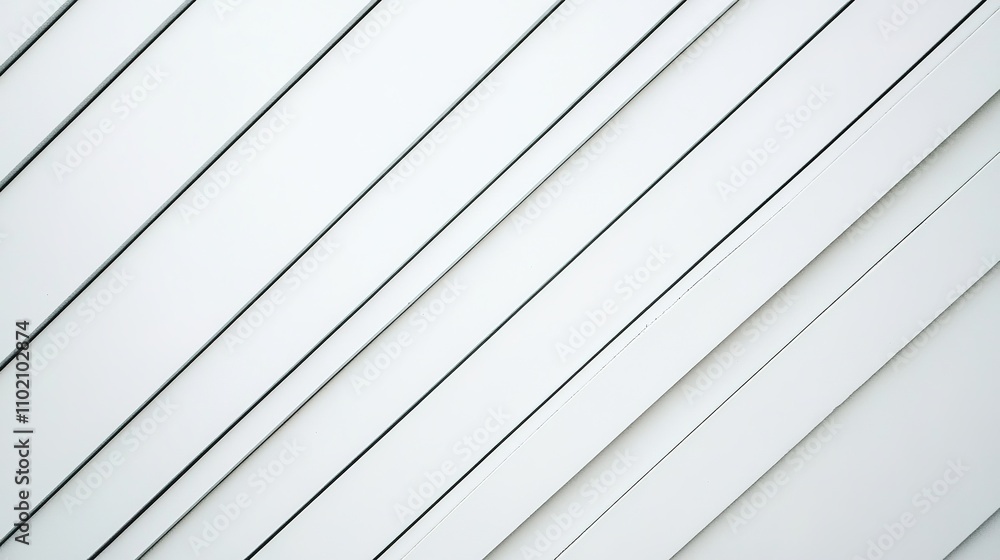 Fototapeta premium Diagonal Lines on White Background Creating Modern Minimalist Design