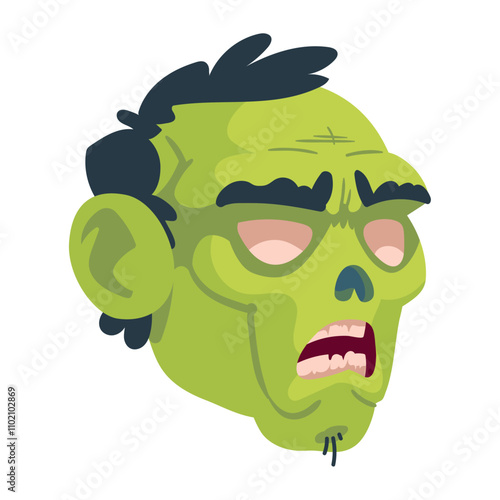 zombie head creepy
