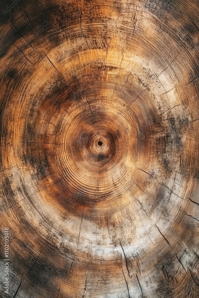 Naklejka premium Tree Trunk Close-Up