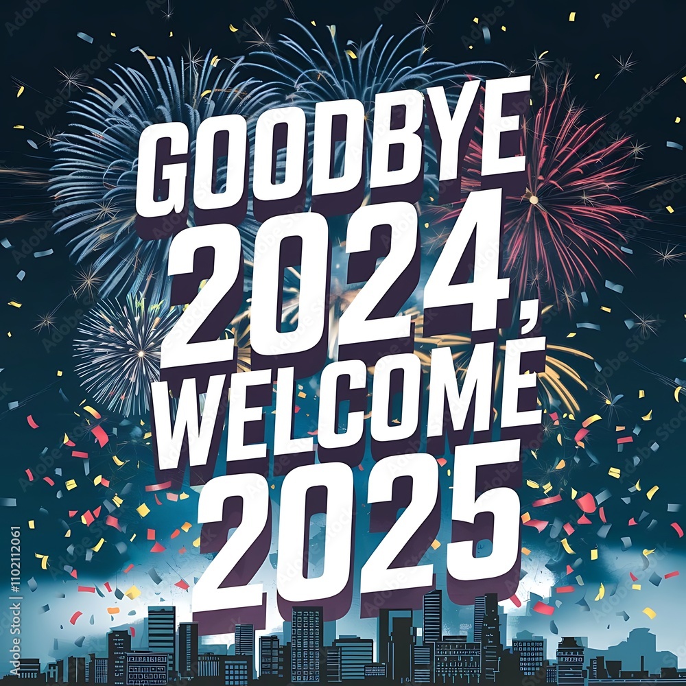 Goodbye Two Thousand Twenty Four Welcome Two Thousand Twenty Five Goodbye Two Thousand Twenty Four Welcome Two Thousand Twenty Five