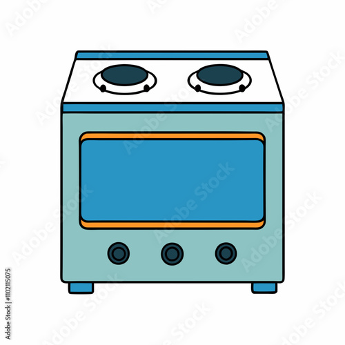 gas stove illustration