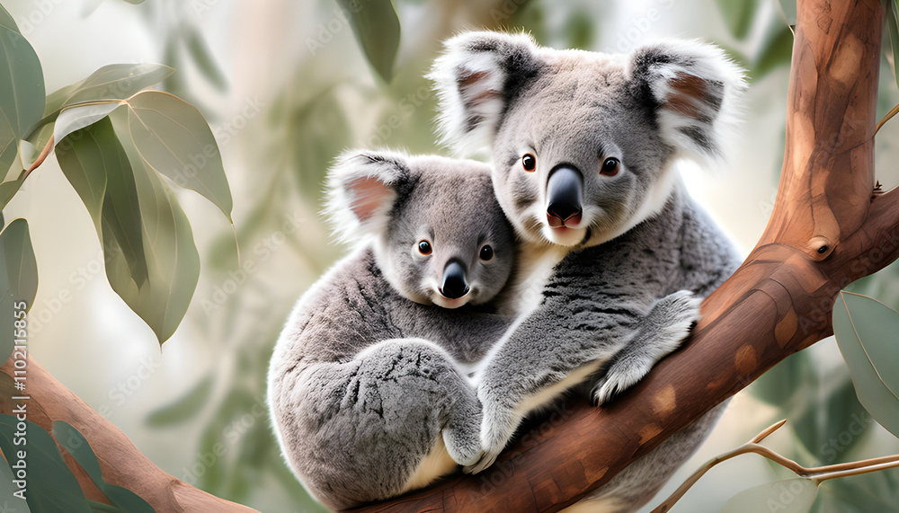 Fototapeta premium Cuddly Koala Moment