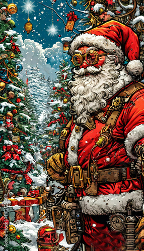 steampunk santa