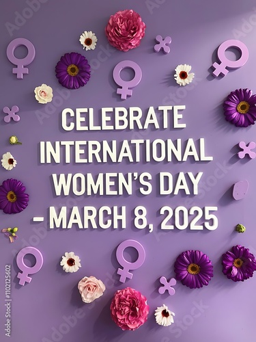 Celebrate International Womens Day March Eight Two Thousand Twenty Five photo