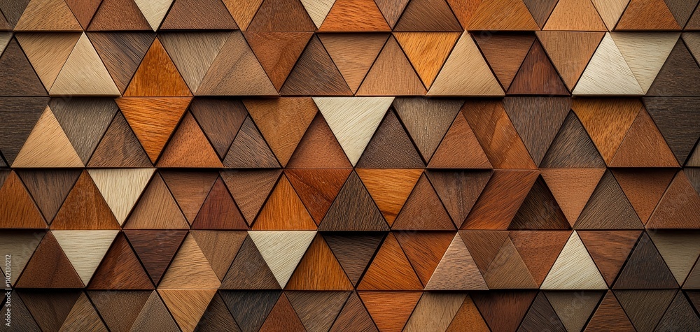 Exquisite Triangular Wooden Tessellation Geometric Elegance in Rich Brown Tones for Interior Design Concepts Exquisite Triangular Wooden Tessellation Geometric Elegance in Rich Brown Tones for Interior Design Concepts