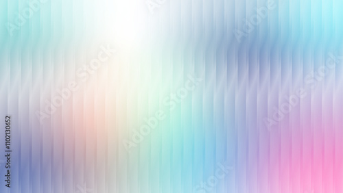 Ribbed glass texture background. Colorful gradient template. Vector abstract wave glass.Frosted acrylic reeded wavy surface. The blurry, bright backdrop for a banner.