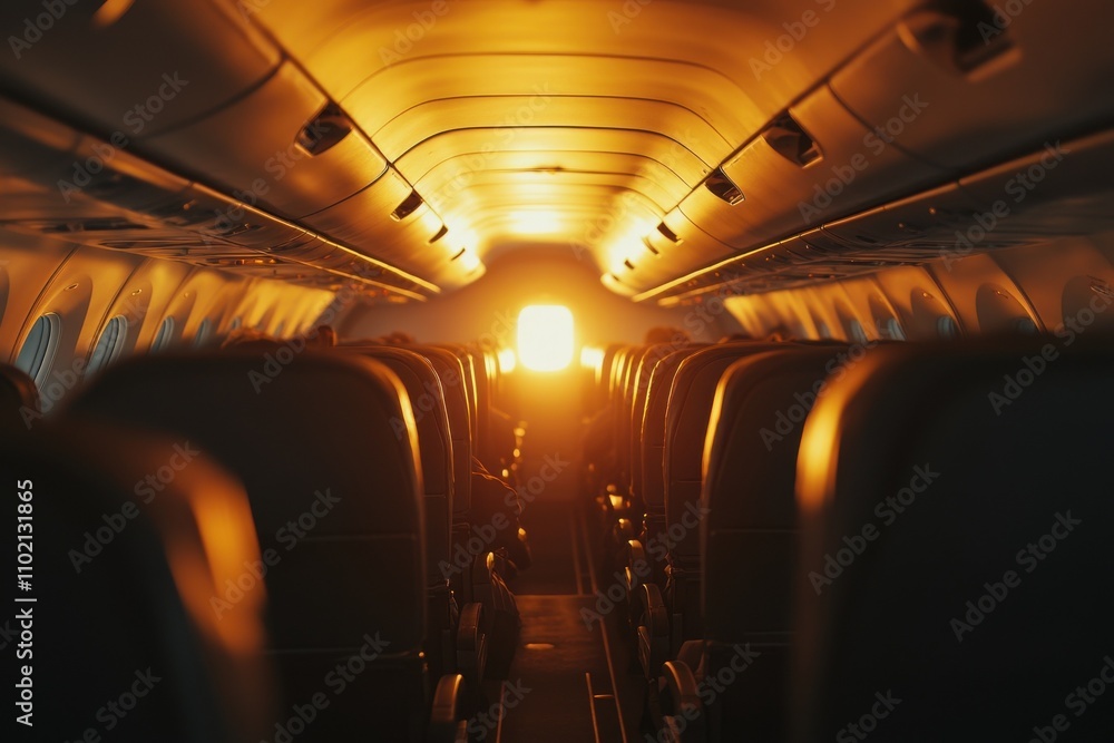 Fototapeta premium interior of an airplane