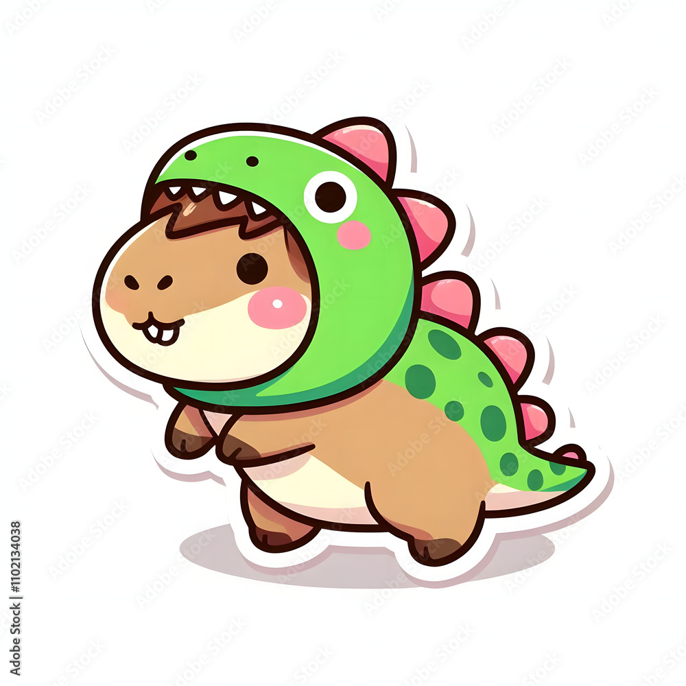 Sticker Capybara happy Sticker Capybara happy